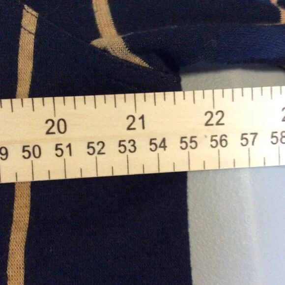 L. L. Bean Button Down Knit Shirt Navy Blue With Gold Size Large - Picture 11 of 11